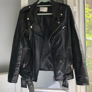 Deadwood + REFORMATION Classic Biker Jacket